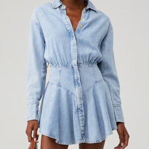 MON RENN - LAIN DENIM SHIRT DRESS